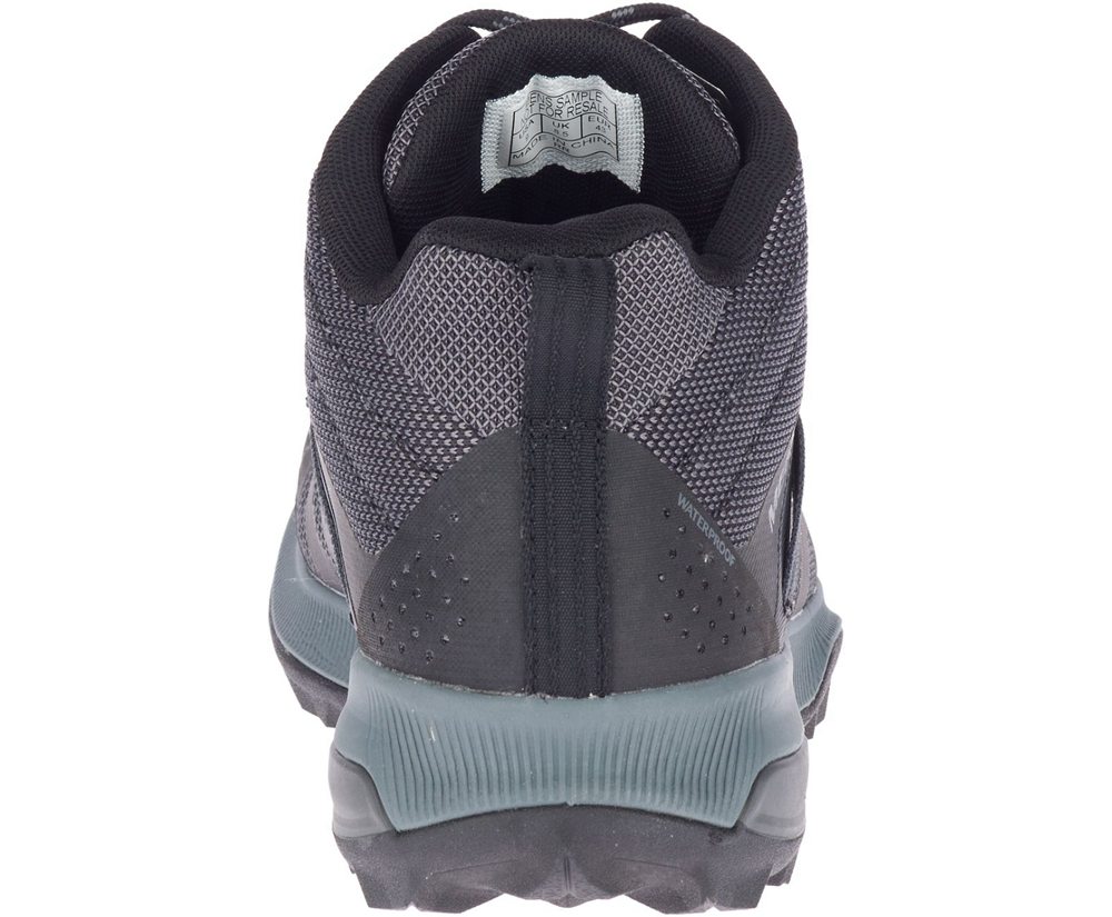 Merrell Hiking Boots Black - Zion FST Mid Waterproof - Mens 08QTGODBJ